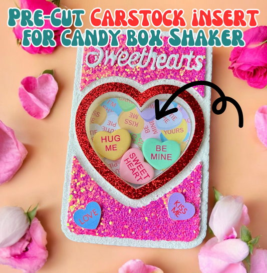 Box background for Candy Heart shaker box (set of 15)