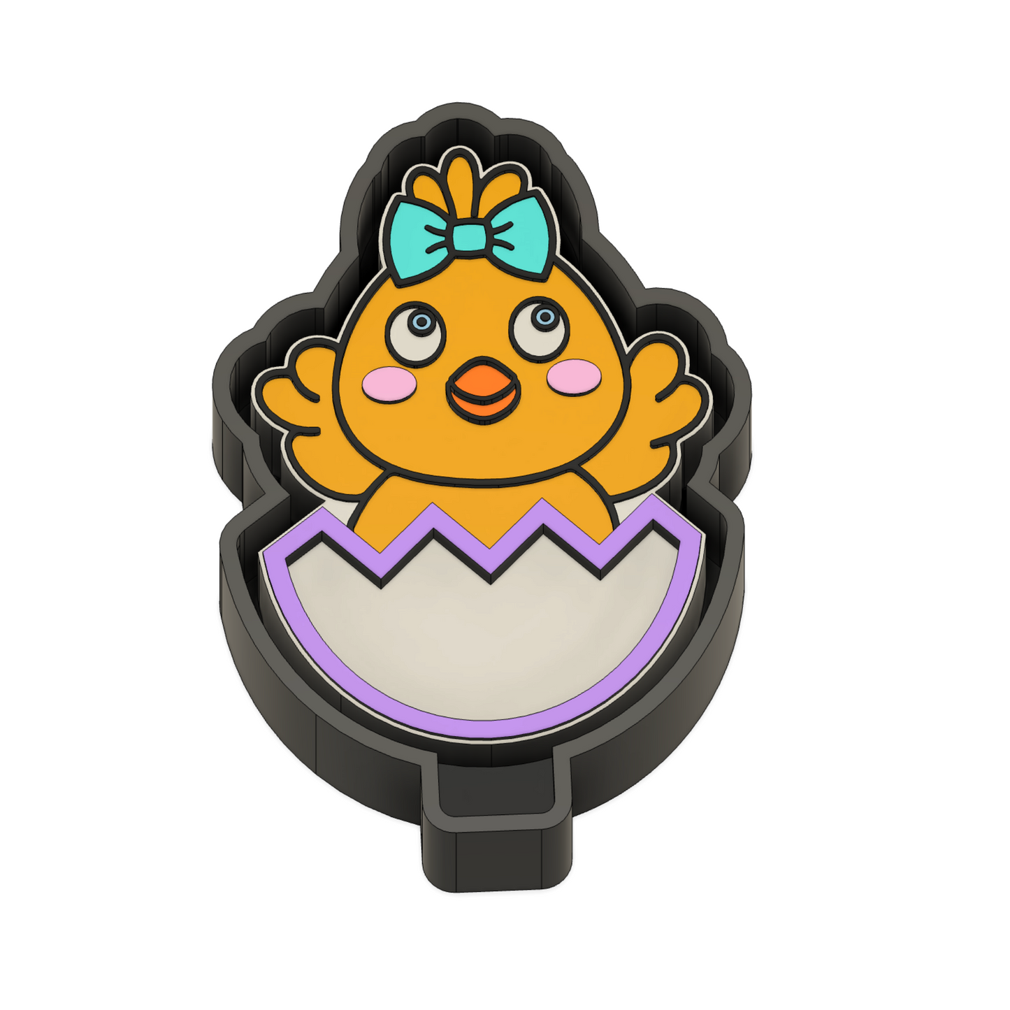 Easter Chick Freshie Shaker Mold