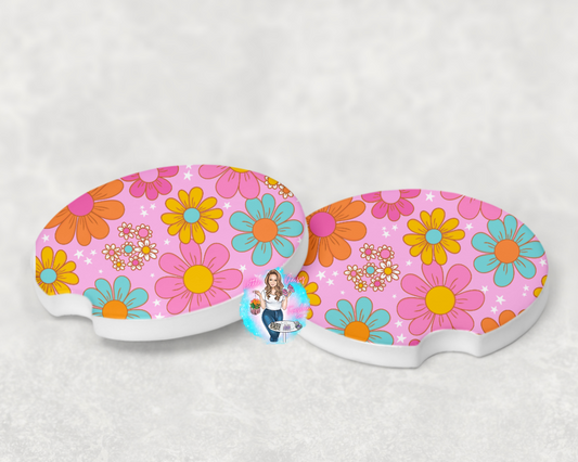 Retro flowers Coasters