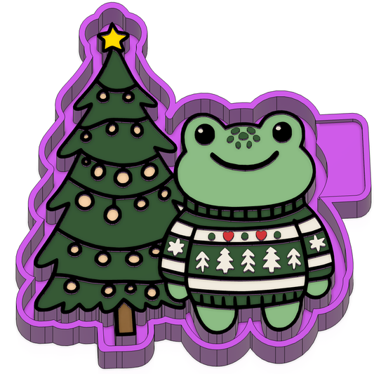 Christmas Frog freshie mold