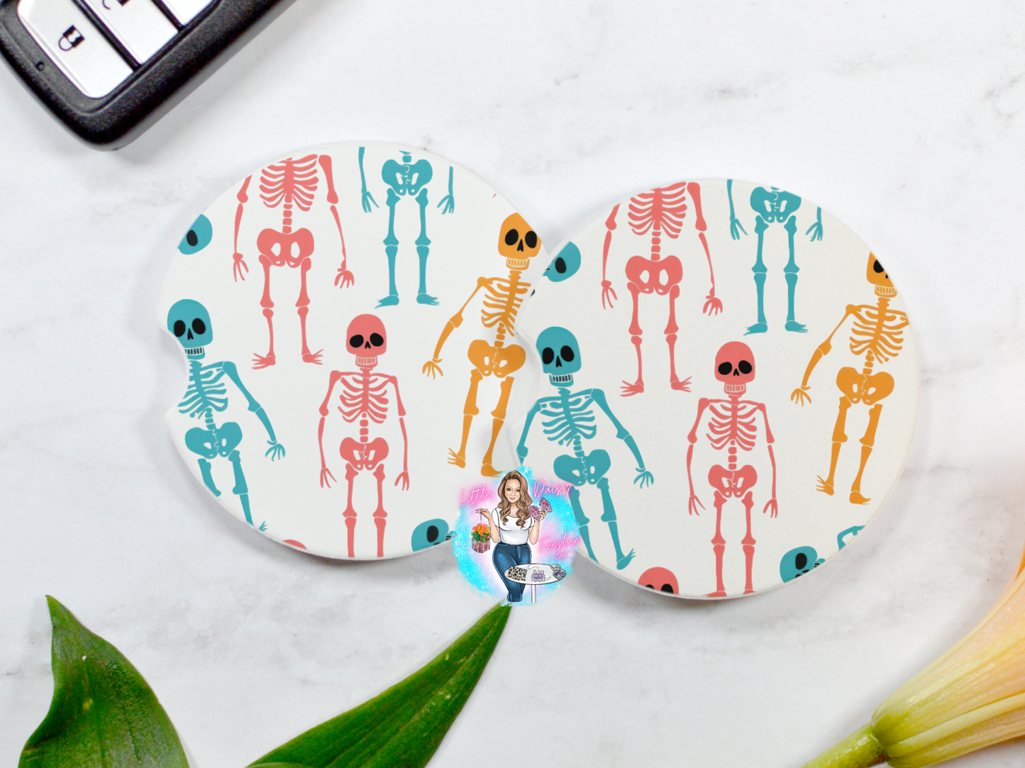 Skelly Car Coasters