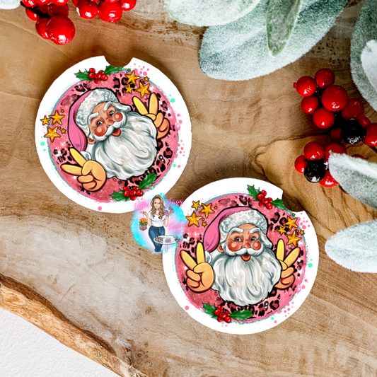 Santa Car Coasters