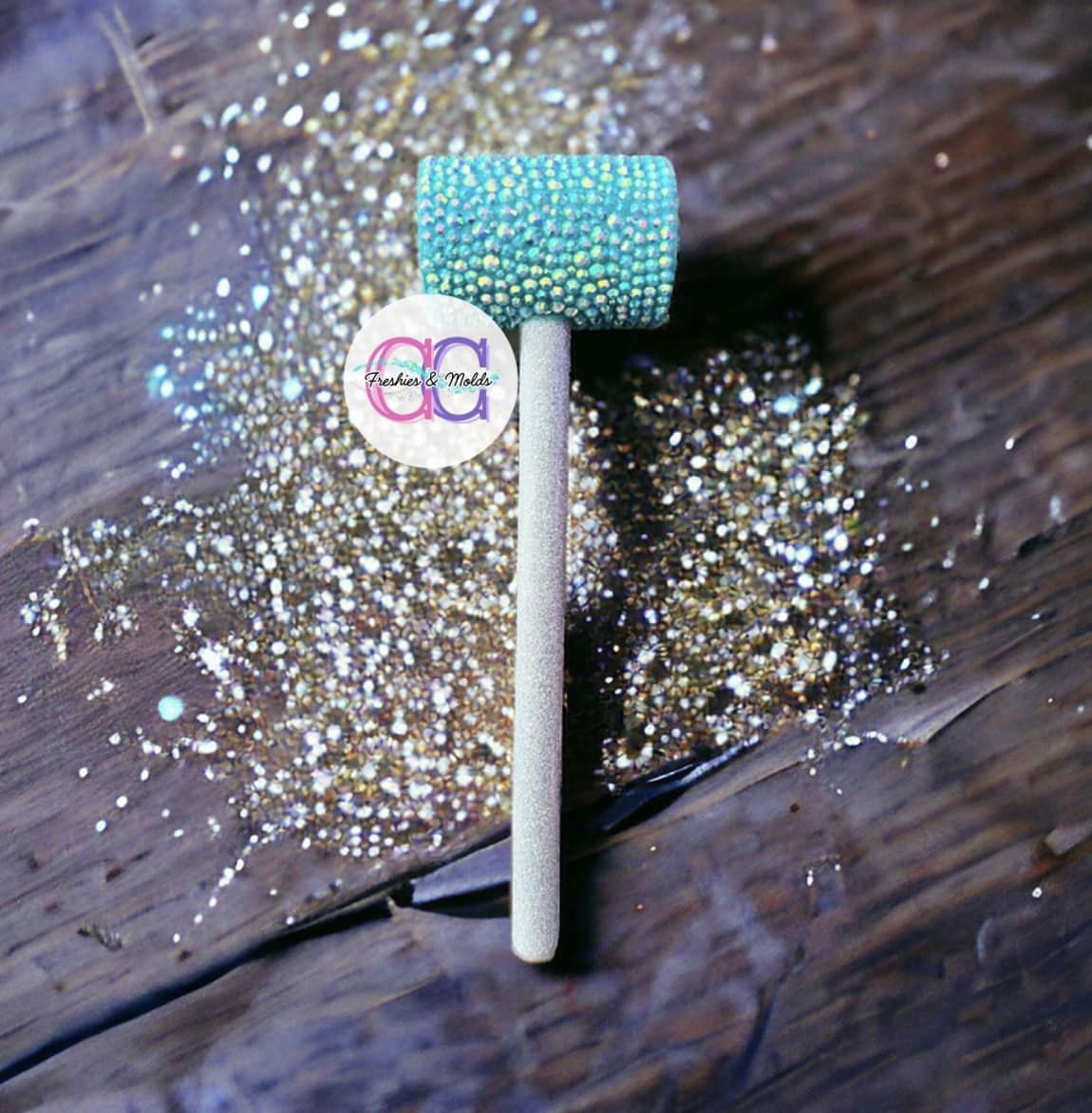 Silver iridescent glittered handle Glamour Hammer-READY TO SHIP ...