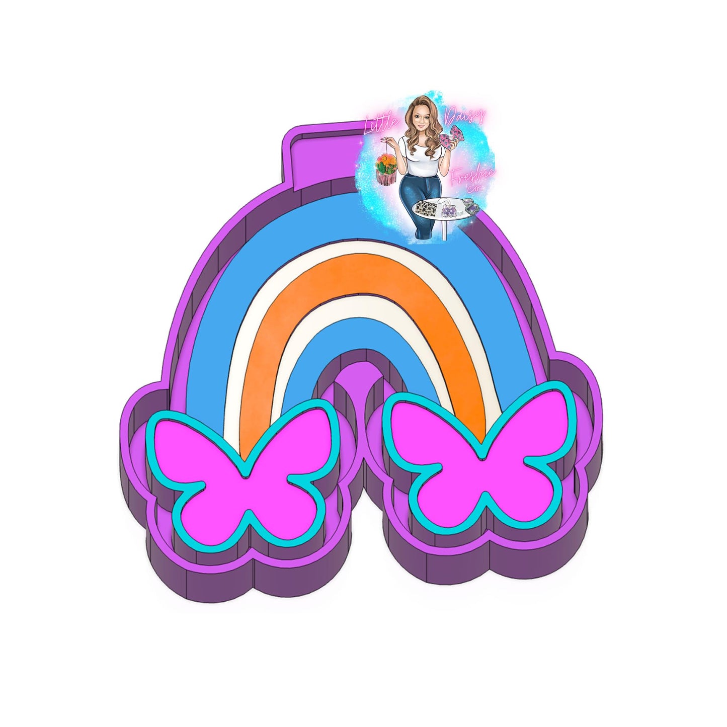 Butterfly Rainbow Freshie Mold