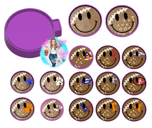 Football Smiley mold  & inserts VIP