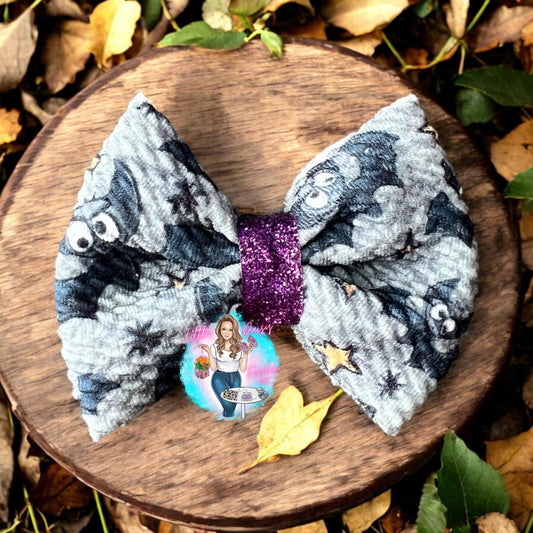 Bat Halloween Freshie Bow