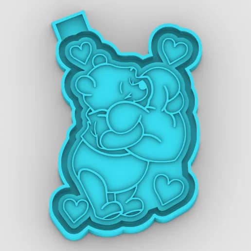 Bear Valentines day Freshie Mold (VIP)