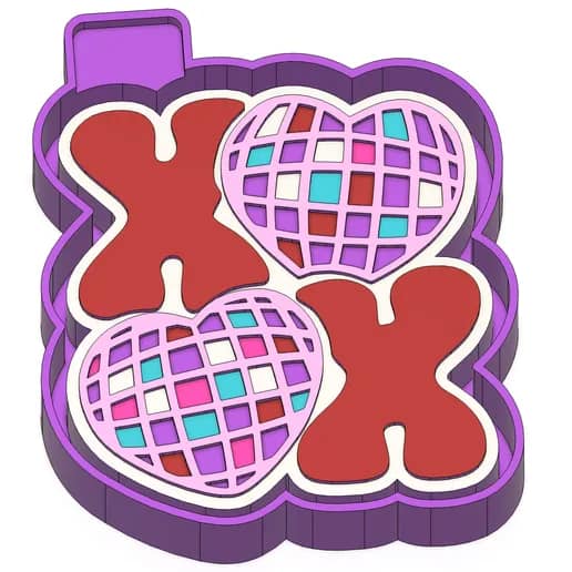 XOXO Valentine's Day Mold