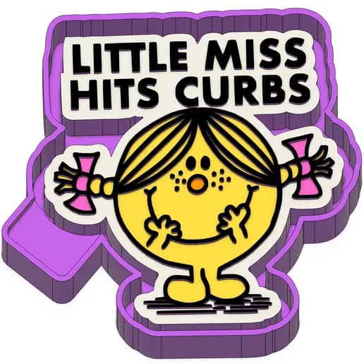 Little miss hits curbs Freshie Mold