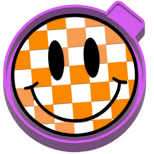 Checkered smiley Freshie Mold