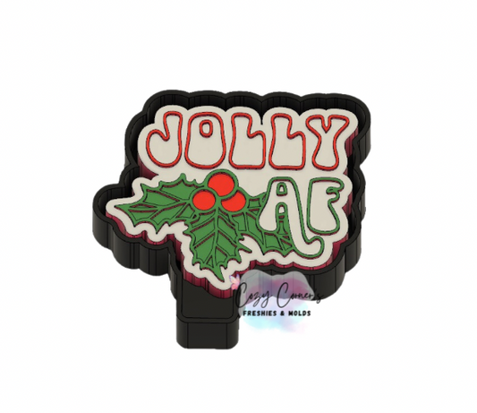 Jolly AF Christmas freshie mold