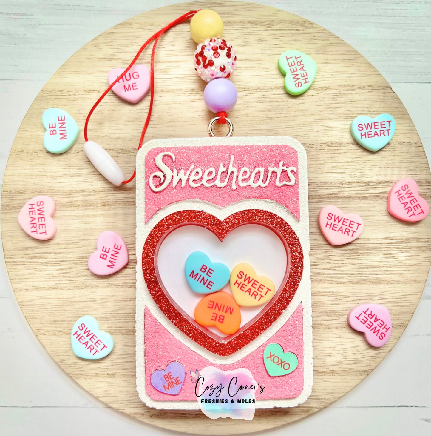 Candy Hearts Medium (set of 10) (Matte Finish)