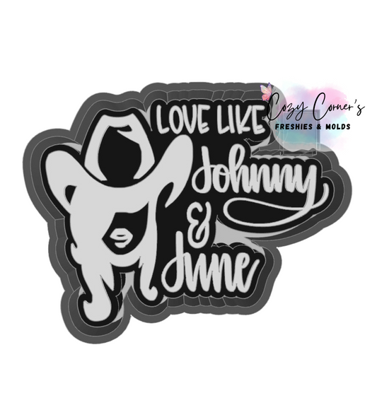 Love Like Johnny and June Freshie Mold