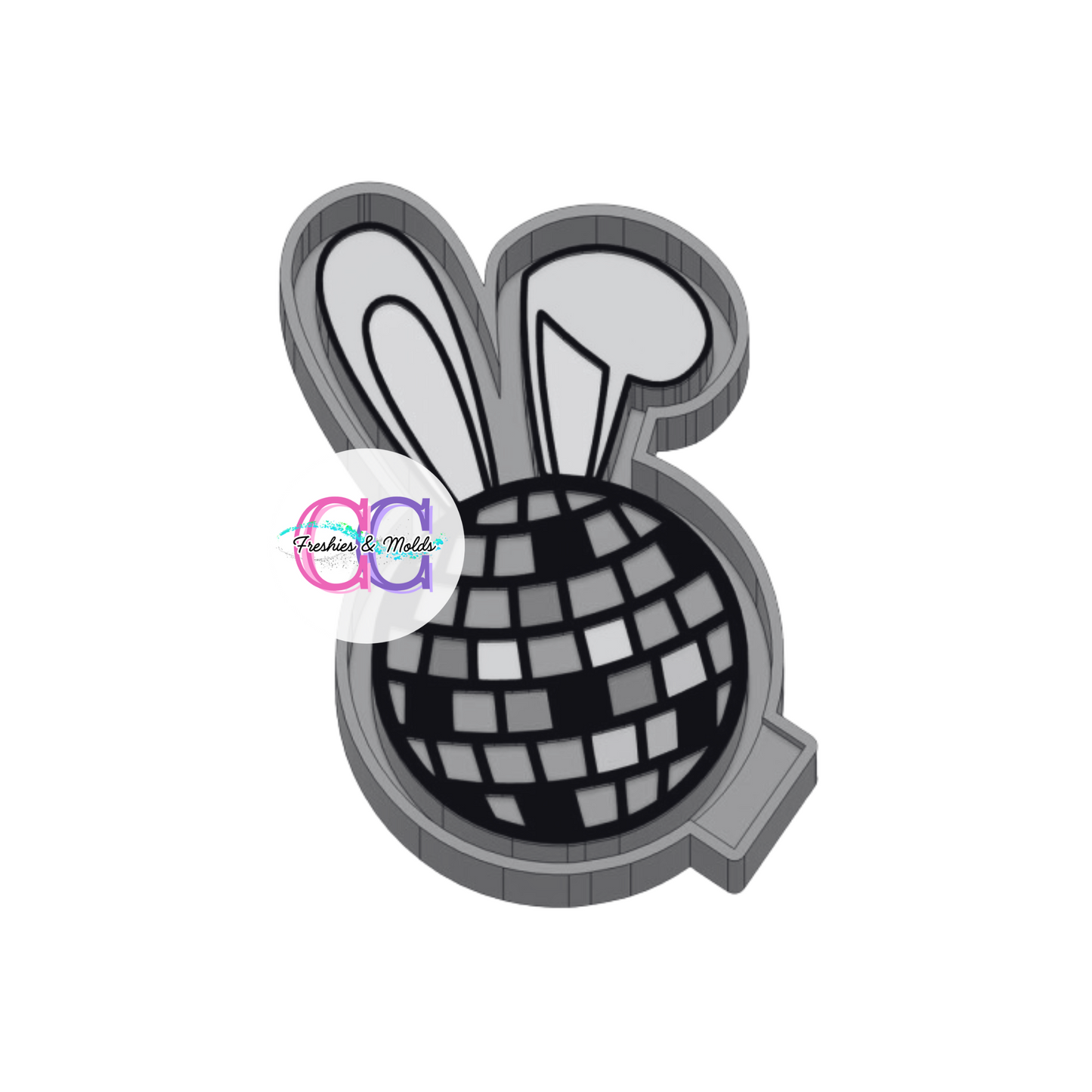 Disco Bunny Easter Freshie Mold