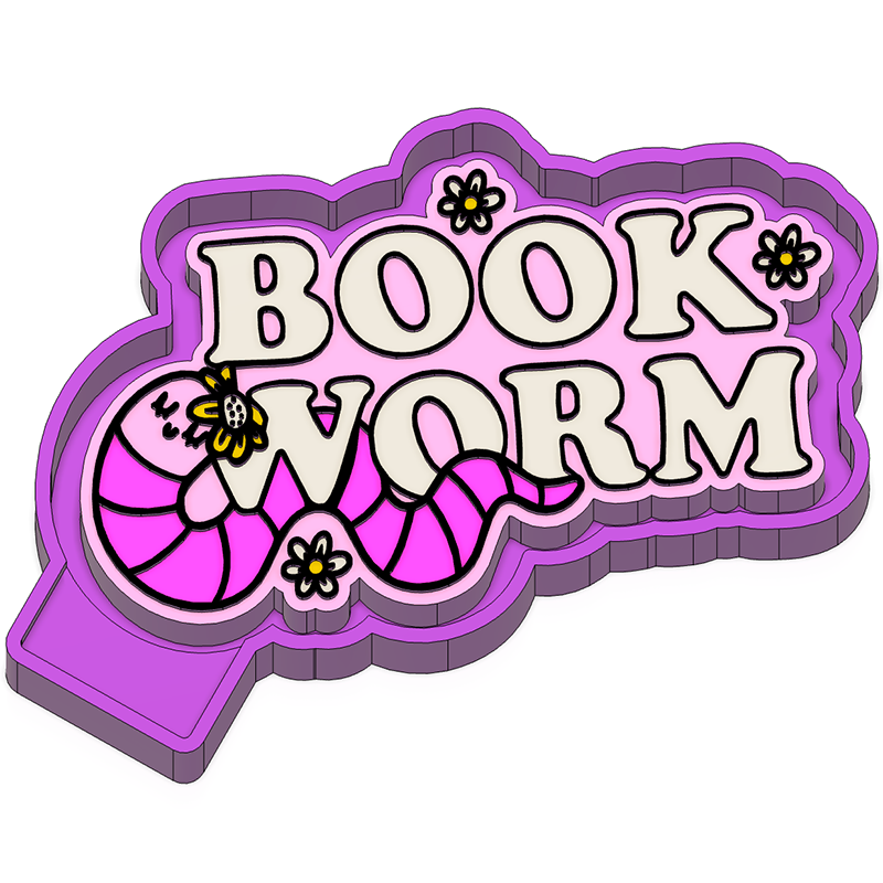 Book worm Freshie Mold