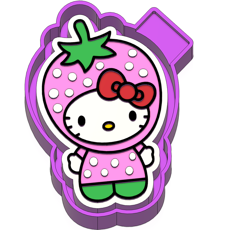 Strawberry Kitty  Freshie Mold (VIP)