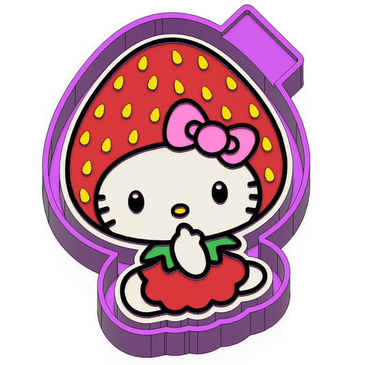 Strawberry Kitty Freshie Mold (VIP)