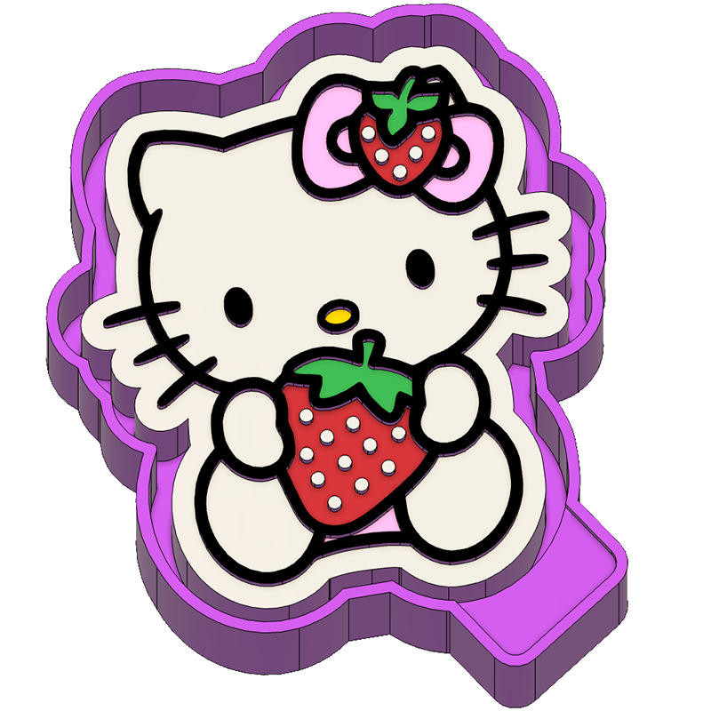 Strawberry Kitty Freshie Mold (VIP)