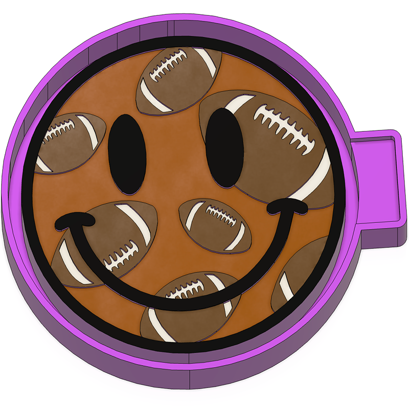 Football Smiley Freshie Mold