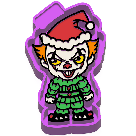 Christmas Clown freshie mold