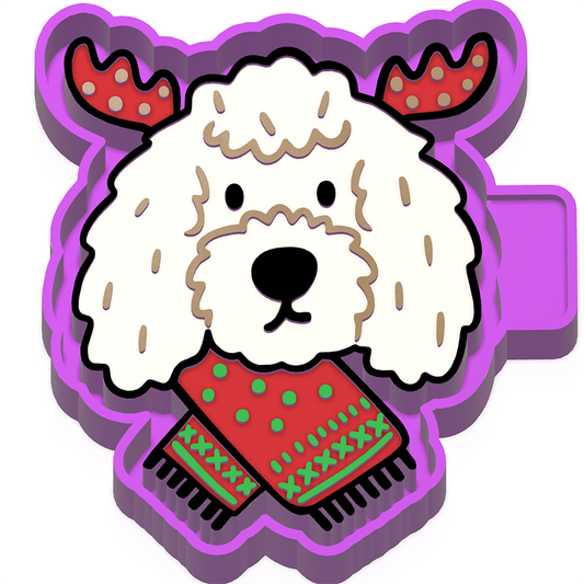 Christmas Dog  freshie mold