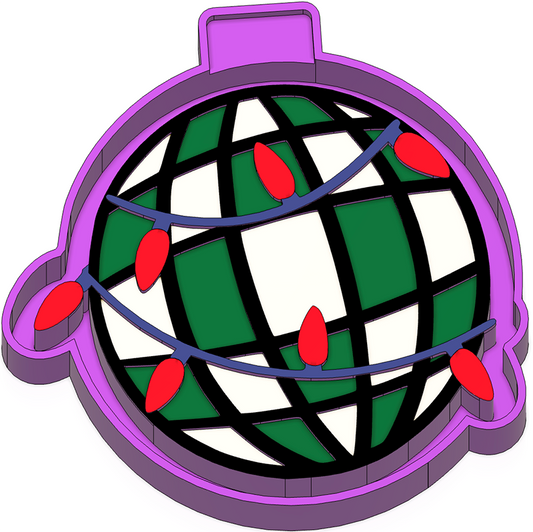 Christmas disco ball freshie mold