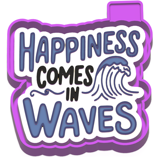 Happiness comes in waves Freshie Mold