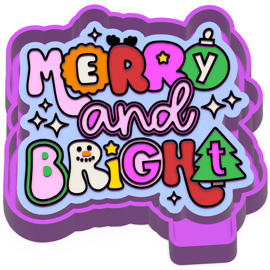 Merry & Bright Freshie Mold