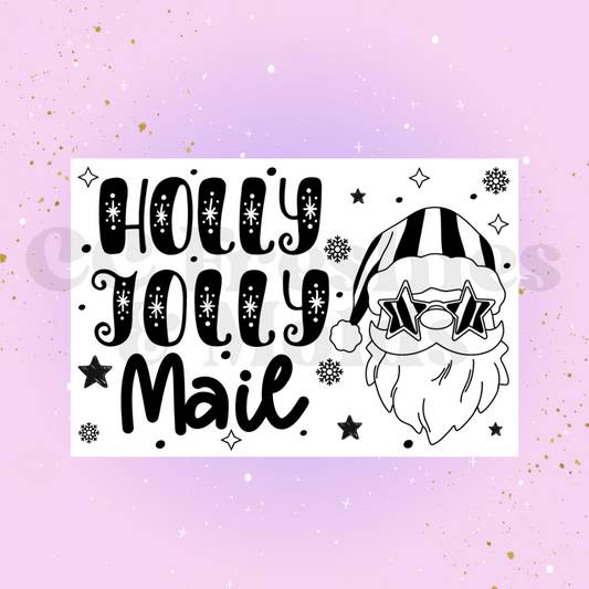 Holly Jolly Mail Sticker