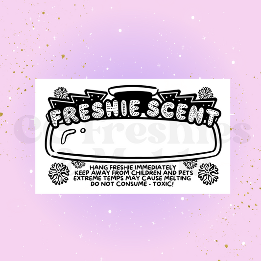 Holiday Freshie Scent Label Sticker