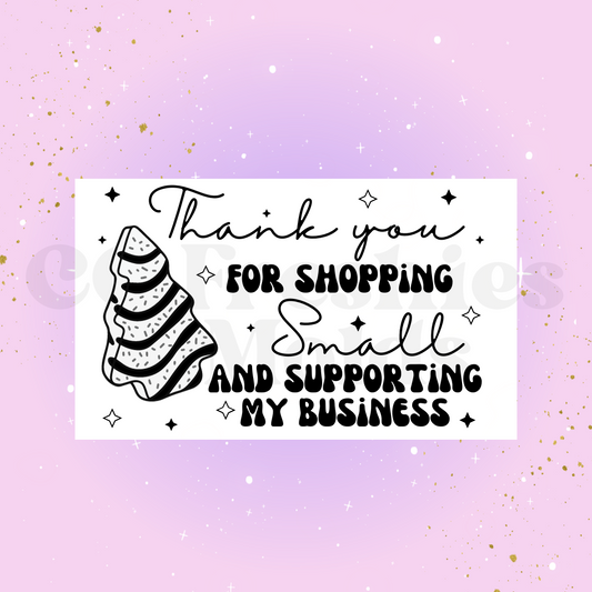 Holiday Thank you Sticker