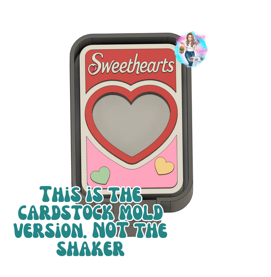 Heart candy box cardstock freshie mold (this is NOT the shaker mold.)