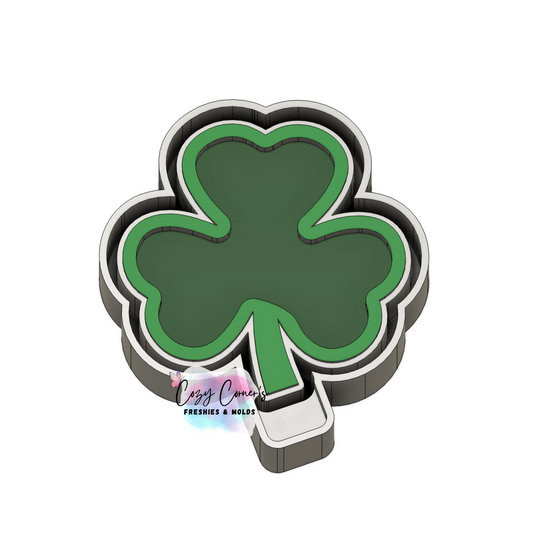 Clover St. Patrick's Day Freshie Shaker Mold