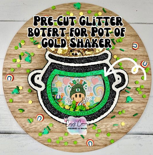 Glitter Cardstock Border for Pot of gold Shaker Mold