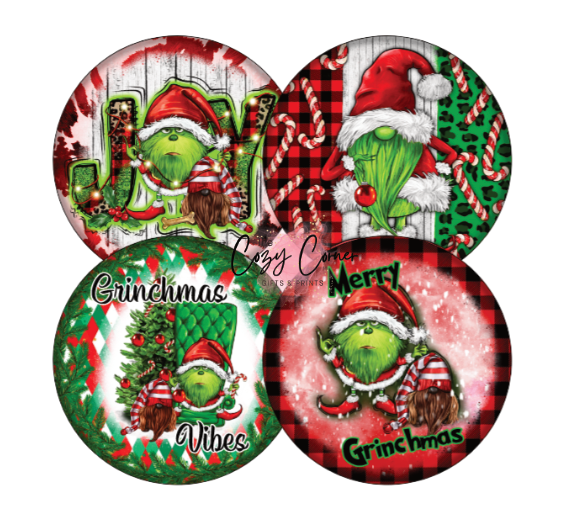 Christmas Cardstock Rounds