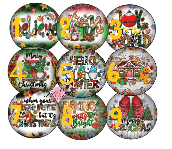 Christmas Cardstock Rounds