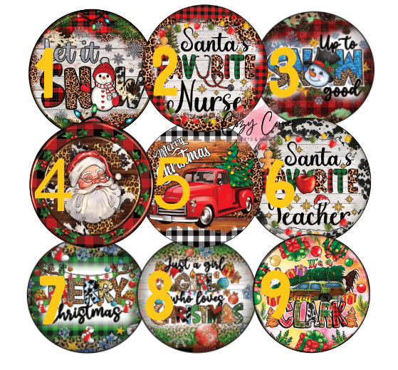 Christmas Cardstock Rounds