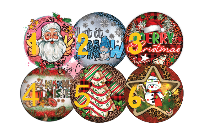 Christmas Cardstock Rounds