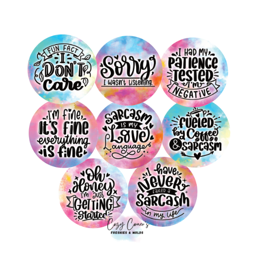 Sarcastic Cardstock rounds