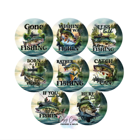 Fishing Cardstock rounds