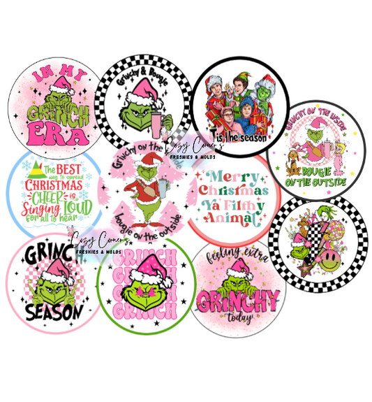 Christmas Cardstock Rounds