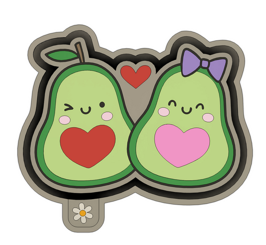 Avocado Valentine's Day Mold