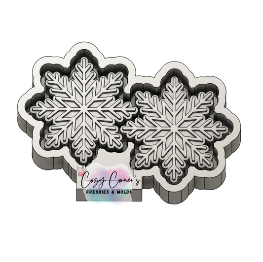 Snowflake Vent Clips freshie mold