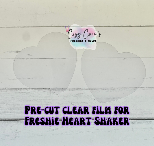 Pre cut Clear film for Heart Shaker