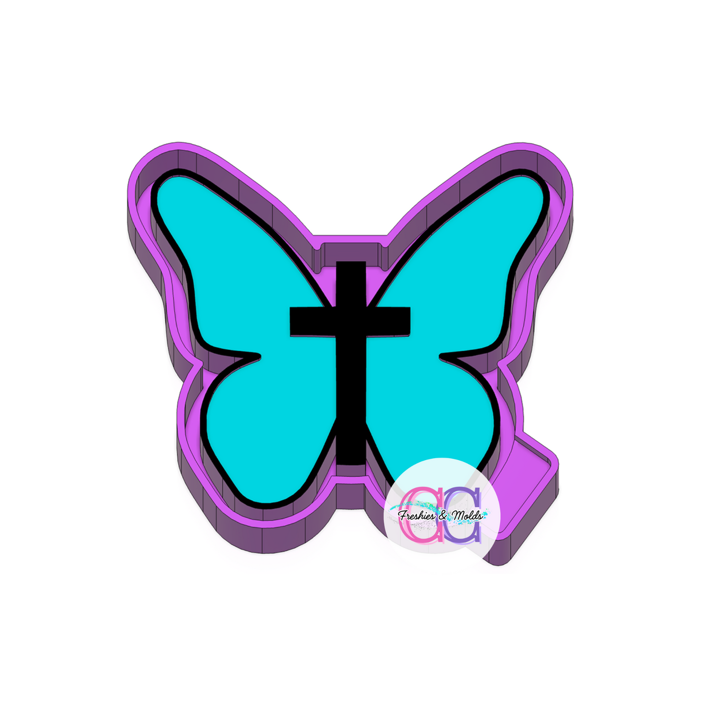 Butterfly/Cross Freshie Mold