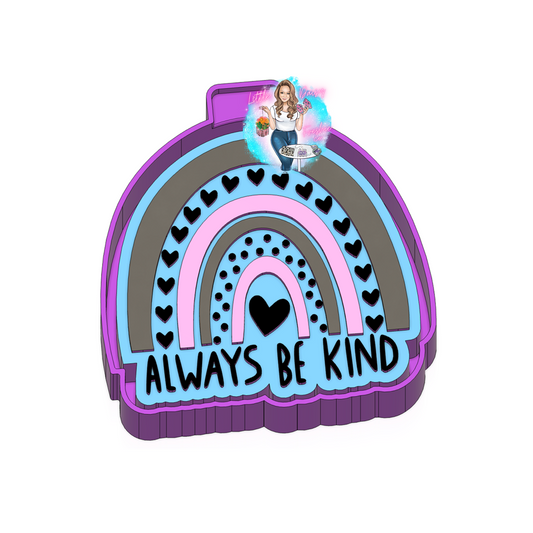 Be Kind Rainbow Freshie Mold