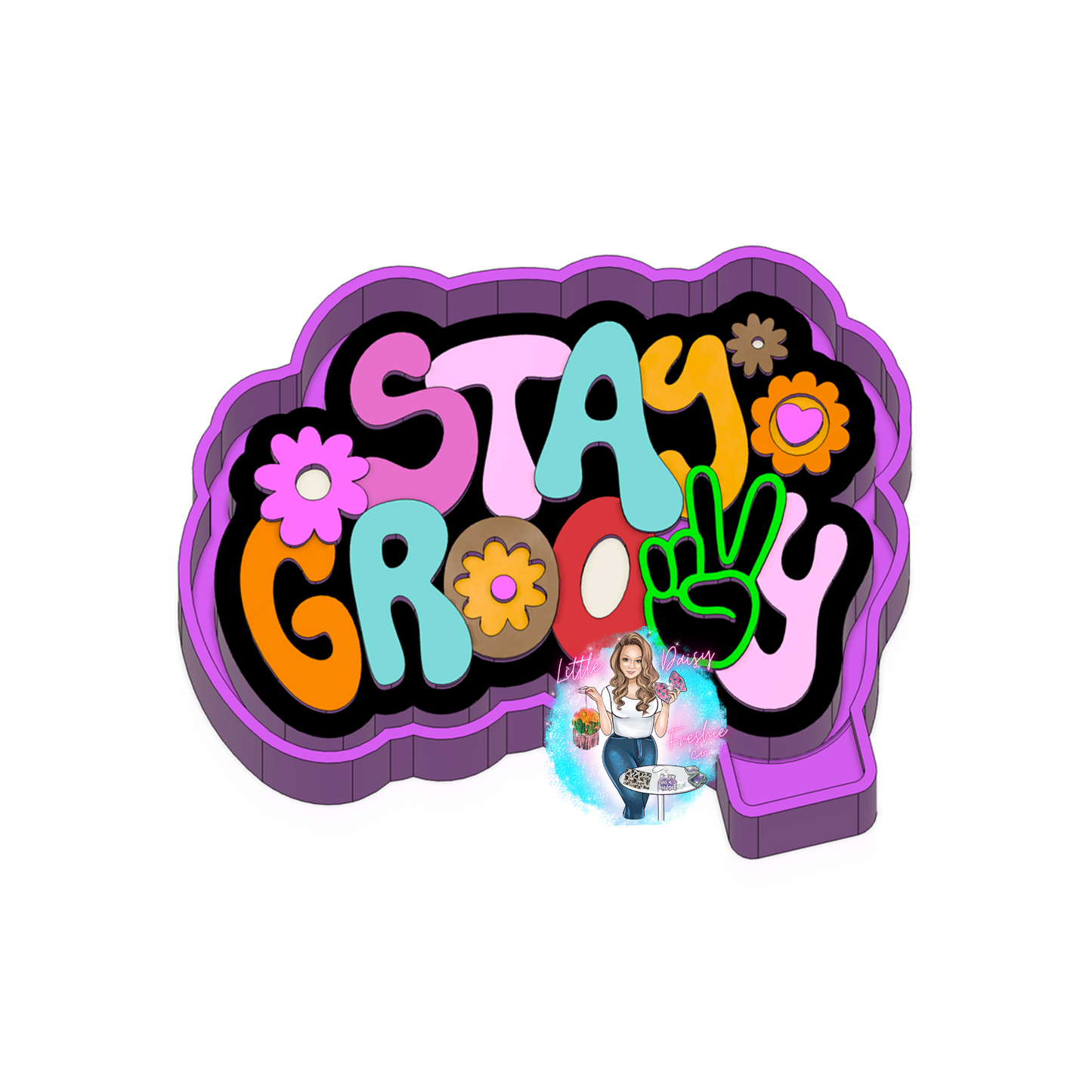 Stay Groovy Freshie Mold