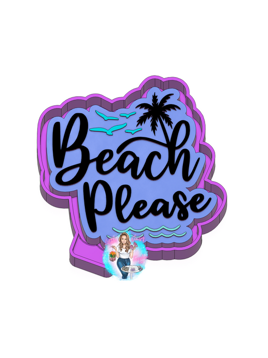 Beach Please Freshie Mold