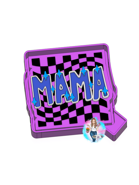 Mama Checkered Freshie Mold