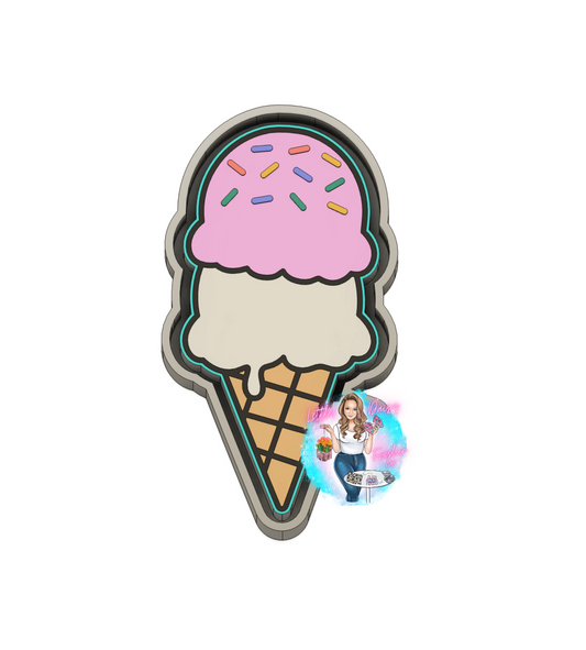 Ice Cream Cone  Freshie Mold